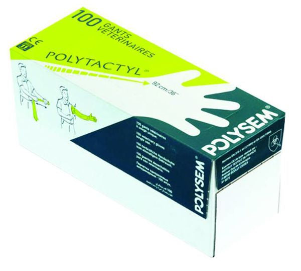 POLYSEM POLYTACTYL YELLOW 92CM (L) GLOVE 100'S