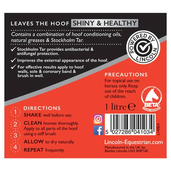 Lincoln hoof oil spray 400ml