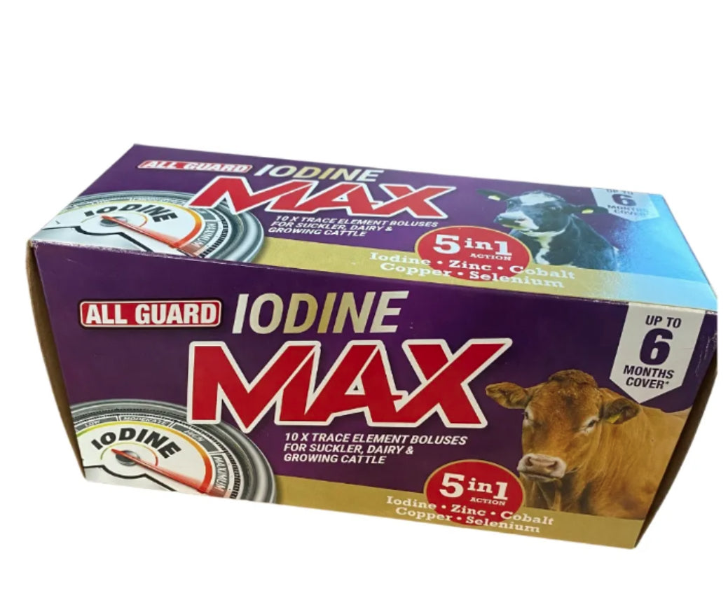 All Guard Iodine Max for Suckler and Dairy Cows 10 boluses