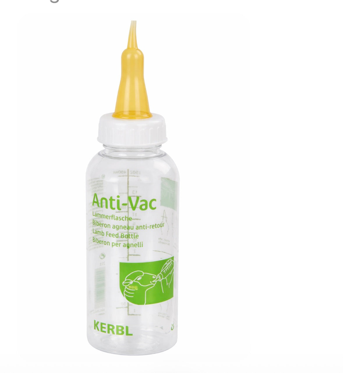 ANTI VAC LAMB FEED BOTTLE & TEAT 500ML