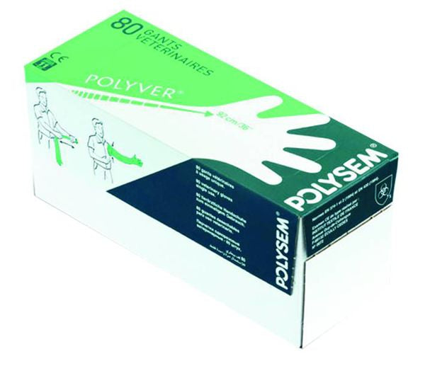 POLYSEM POLYVER GREEN 92CM GLOVE (36 MICRONS) 80'S
