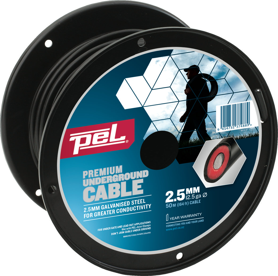 Pel Fencing Underground Insulated Cable 2.5mm
