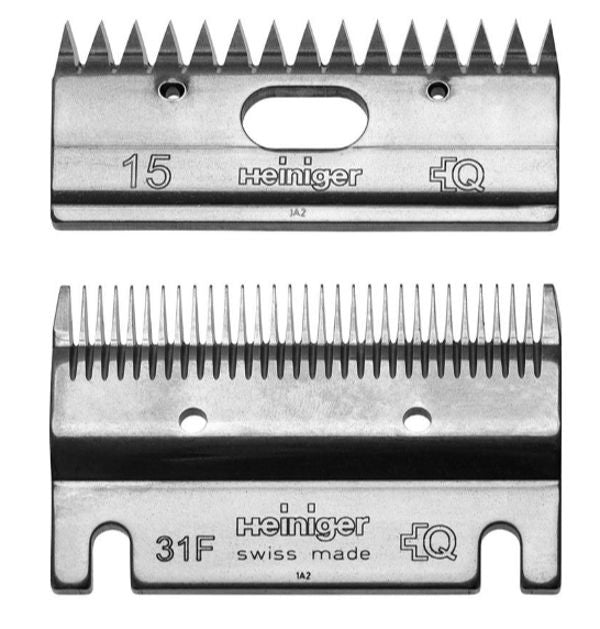 COMB & CUTTER BLADES HORSE SET 31F / 15 TEETH